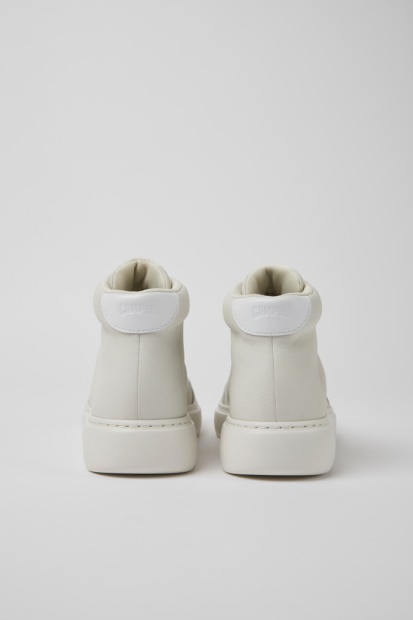 Camper Runner K21 Hvite Sneakers I Ufarget Skinn For Kvinner Nyankomne