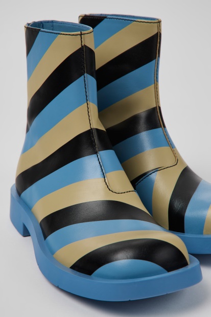 Mil 1978 Ankelstøvletter I Flerfarget Skinn For Kvinner Eksklusiv Campingvogn