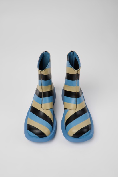 Mil 1978 Ankelstøvletter I Flerfarget Skinn For Kvinner Eksklusiv Campingvogn