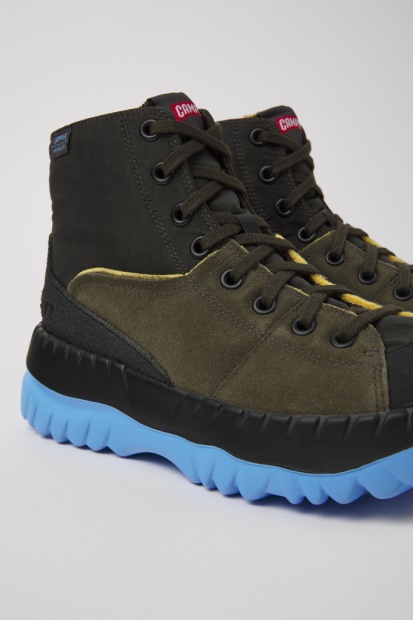 Teix Grå Og Grønne Ankelstøvletter For Kvinner Eksklusiv Campingvogn