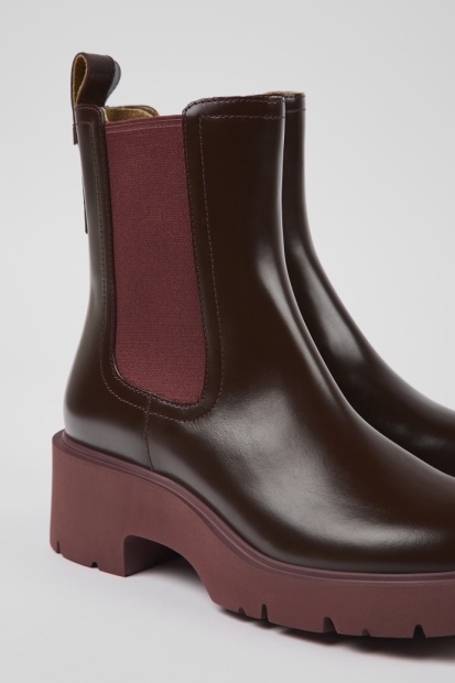 Milah Burgunder Chelsea Boots For Kvinner Bobil Nyankomne