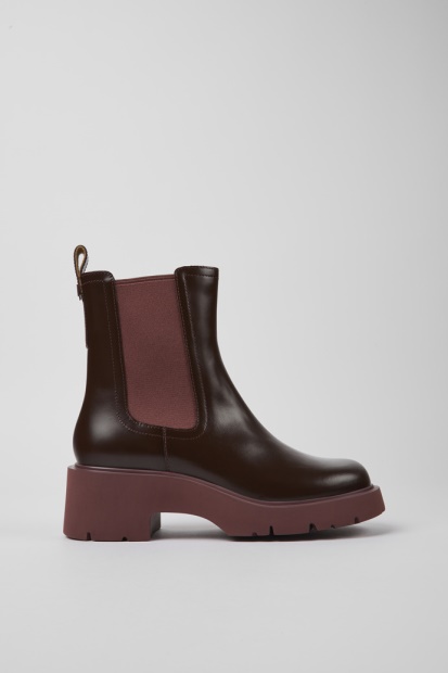 Milah Burgunder Chelsea Boots For Kvinner Bobil Nyankomne