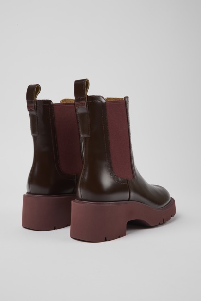 Milah Burgunder Chelsea Boots For Kvinner Bobil Nyankomne