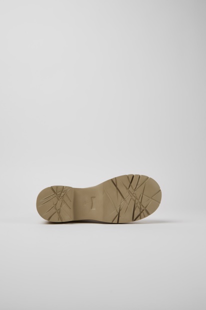 Camper Design Milah Beige Skinn Chelsea Boots For Kvinner