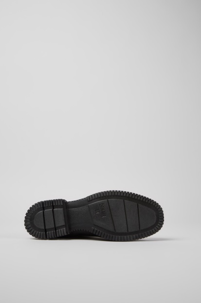 Pix Brune Og Svarte Skinn Chelsea Boots For Kvinner Eksklusiv Campingvogn