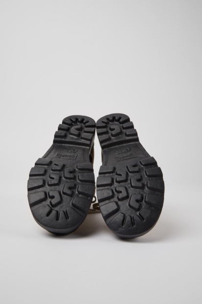 Camper Design Brutus Beige Ankelstøvletter I Tekstil Og Skinn For Kvinner