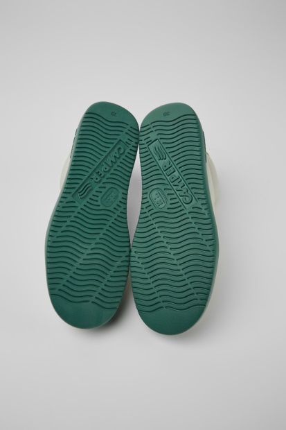 Runner K21 Hvit Ufarget Skinn Joggesko For Kvinner Eksklusiv Camper