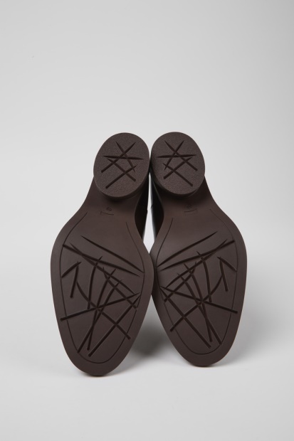 Camper Bonnie Mørkebrune Skinnstøvler For Nye Kvinner