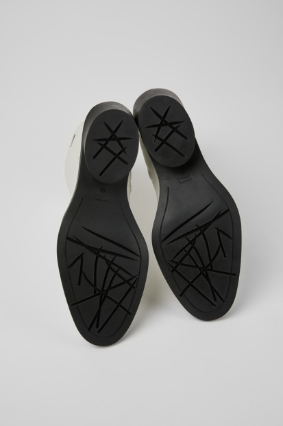 Camper Bonnie Hvite Ankelstøvletter I Skinn For Nye Kvinner