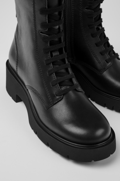 Milah Svarte Snørestøvler For Kvinner Bobil Nyankomne