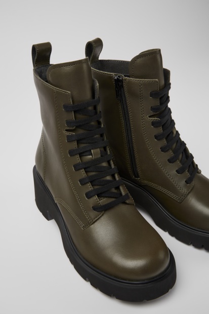 Milah Grønne Snørestøvler For Kvinner Bobil Nyankomne