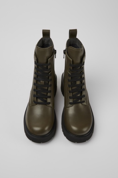 Milah Grønne Snørestøvler For Kvinner Bobil Nyankomne