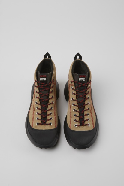 Camper Design Crclr Gore-tex Beige Nubuck Og Tekstil Joggesko For Kvinner