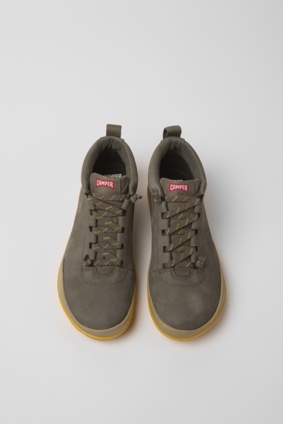 Camper Design Peu Pista Gore-tex Brun Grå Skinn Joggesko For Kvinner
