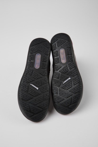 Campingvogn Design Peu Pista Michelin Grå Resirkulert Nylon Og Skinnstøvler For Kvinner