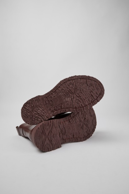 Camper Walden Burgunderstøvler I Skinn For Nye Kvinner