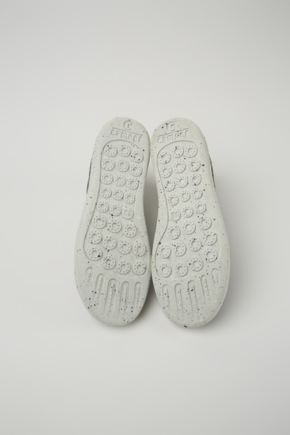 Design Peu Touring Grå Og Svarte Sneakers I Resirkulert Ull For Damecamper