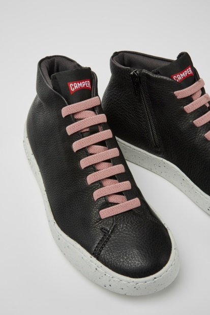 Design Peu Touring Joggesko I Svart Skinn For Damecamper