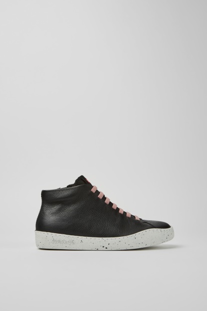 Design Peu Touring Joggesko I Svart Skinn For Damecamper