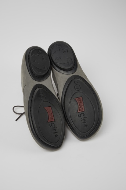 Camper Høyre Grå Nubuck Sko For Kvinner Nyankomne