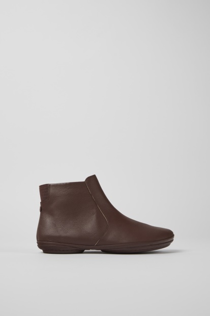 Høyre Ankelstøvletter I Burgunder For Kvinner Bobil Nyankomne