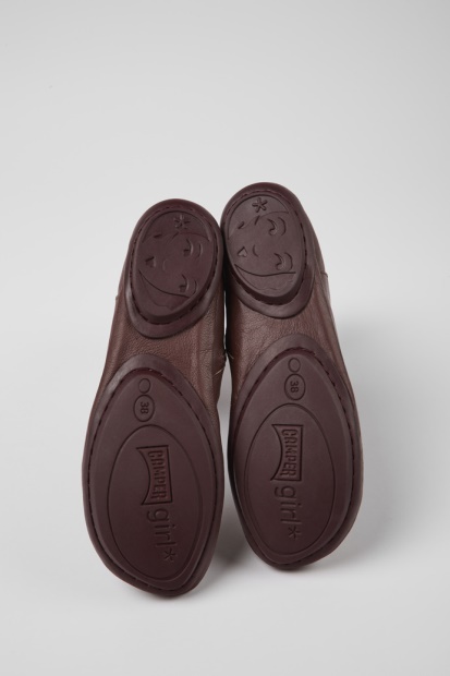 Camper Høyre Burgunder Støvletter I Skinn For Nye Kvinner