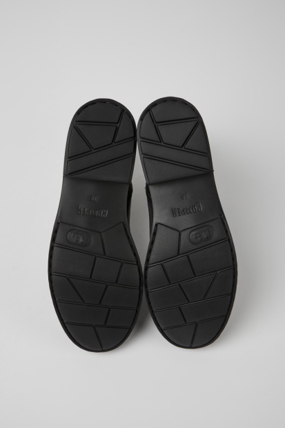 Neuman, Smart Svart Ankelstøvlett Med Snøre For Kvinner, Eksklusiv Campingvogn