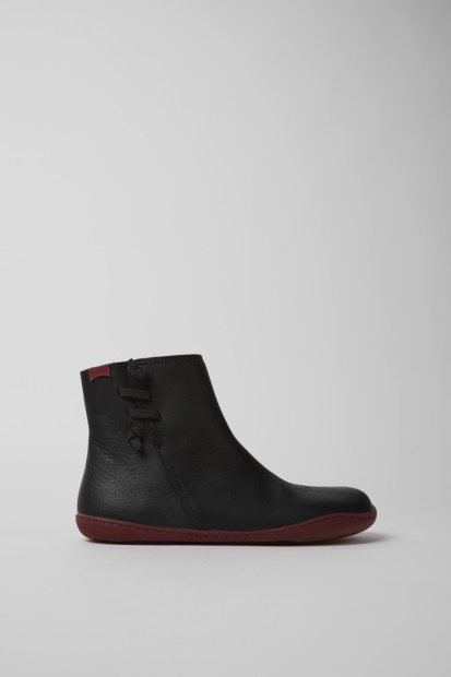 Eksklusiv Camper Peu Ankelstøvletter I Svart Skinn For Kvinner