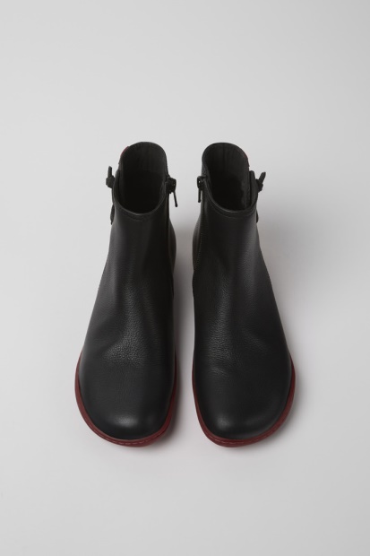 Eksklusiv Camper Peu Ankelstøvletter I Svart Skinn For Kvinner