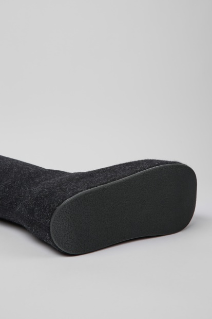 Eksklusiv Camper Ottolinger Mørkegrå Høye Ullstøvler For Kvinner