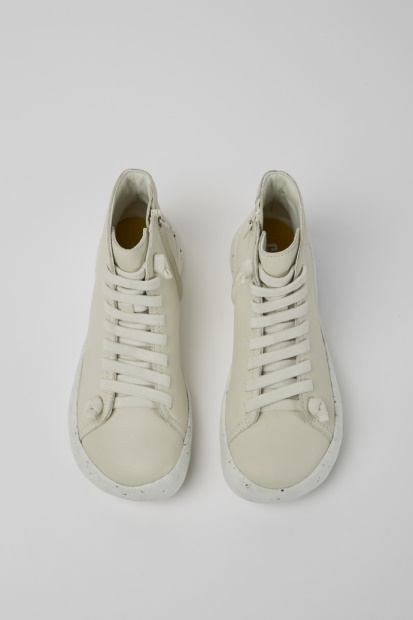 Peu Stadion Ankelstøvletter I Hvitt Skinn For Kvinner Bobil Nyankomne