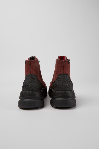 Camper Design Teix Burgunder Støvler I Gummi Og Bci Bomull
