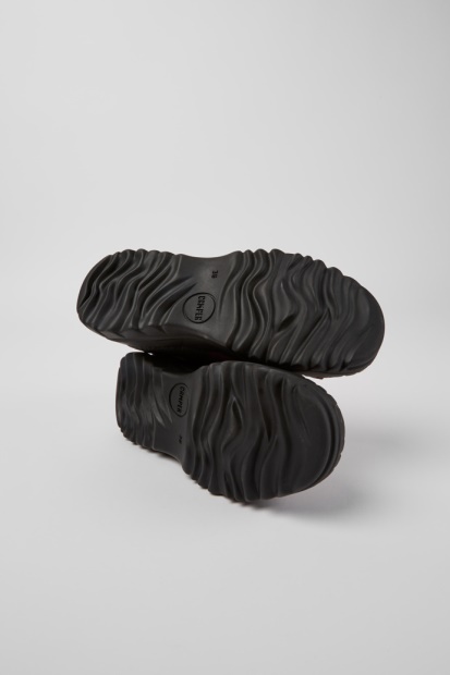 Camper Design Teix Burgunder Støvler I Gummi Og Bci Bomull