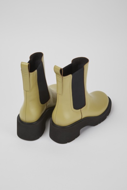 Eksklusiv Campingvogn Milah Beige Skinnstøvler For Kvinner