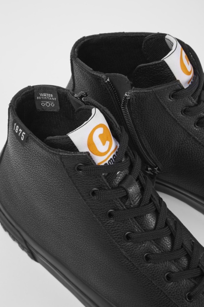 Camper Design Camaleon Svarte Skinnstøvler For Kvinner