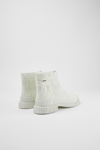 Design Pix Tencel Hvite Zip-støvler Til Damecamper