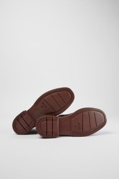 Camper Design Pix Burgunder Støvler Med Snøre I Skinn