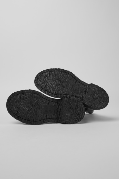 Eksklusiv Camper Walden Svarte Skinnstøvler For Kvinner