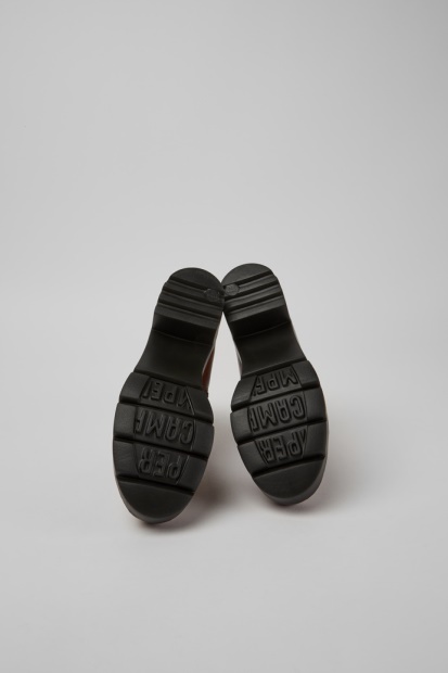 Camper Wanda Rødbrun Ankelstøvlett Med Glidelås For Nye Kvinner