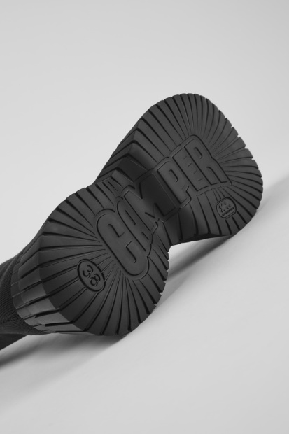 Design Bcn Svarte Tekstilstøvler For Damecamper