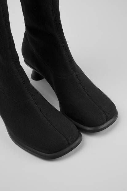 Camper Design Din Svarte Tencel™ Lyocell Høye Støvler