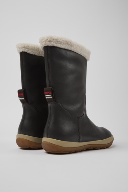 Peu Pista Gore-tex Brune Skinnstøvler For Kvinner Eksklusiv Campingvogn