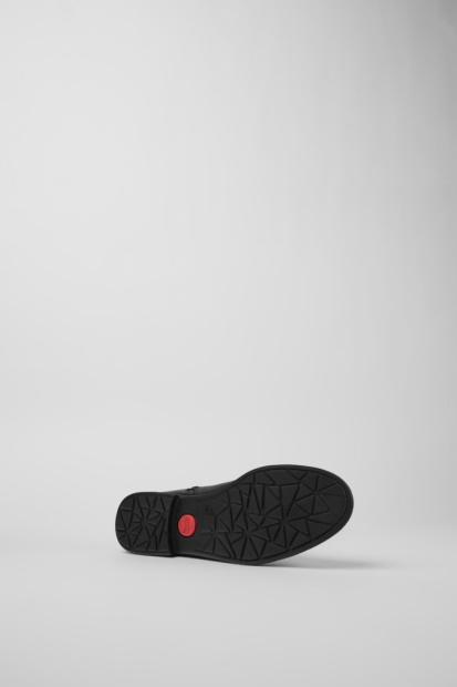 Eksklusiv Camper Mil Svart Skinn Og Tekstil Høye Støvler For Kvinner