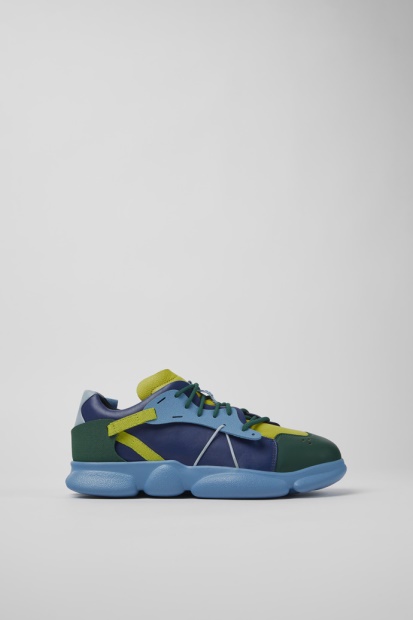 Design Tvillinger Flerfarget Skinn Og Tekstil Joggesko For Kvinner Bobil