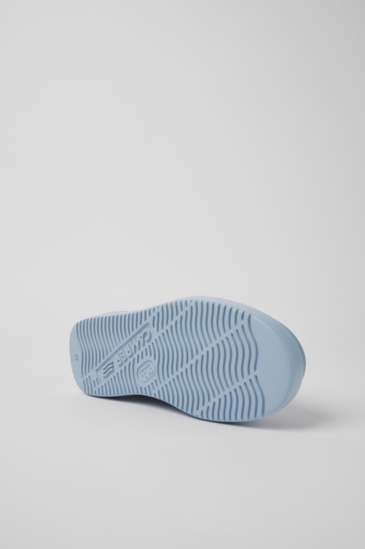 Camper Design Runner K21 Blå Skinn Joggesko For Kvinner