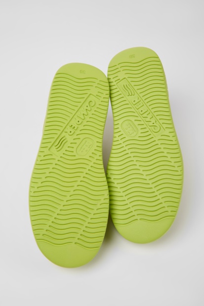 Runner K21 Grønne Skinnsneakers For Kvinner Eksklusiv Camper