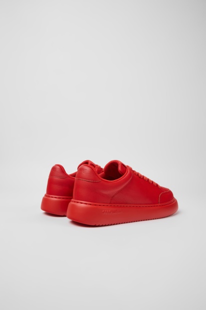 Eksklusiv Camper Runner K21 Røde Skinnsneakers For Kvinner