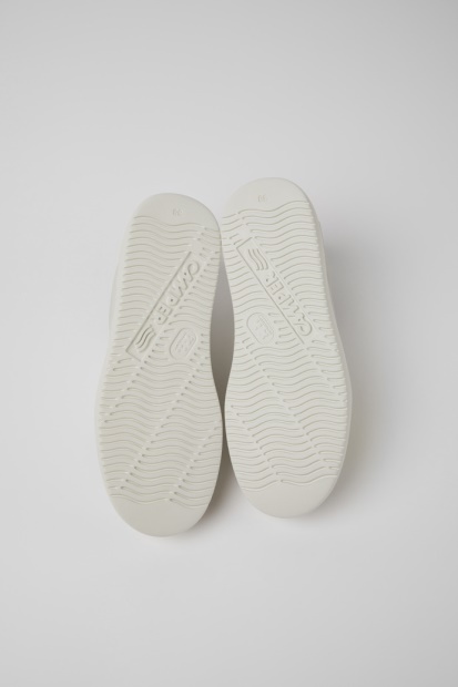 Design Runner K21 Hvitt Ufarget Skinn Og Nubuck Joggesko For Damecamper