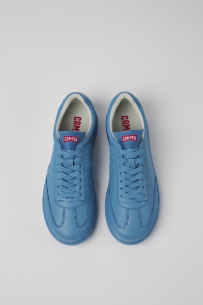 Pelotas Xlite Blå Skinn Joggesko For Kvinner Bobil Nyankomne