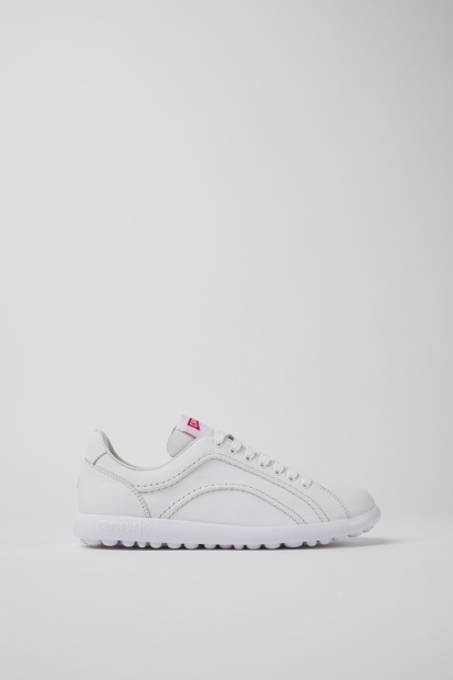 Eksklusive Camper Pelotas Xlite Hvite Skinnsneakers For Kvinner